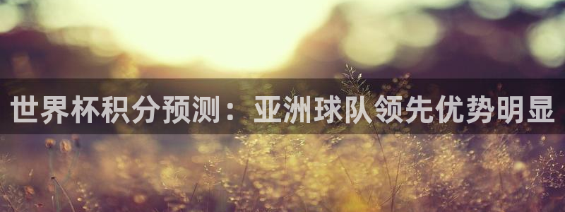 世界杯视频：世界杯积分预测：亚洲球队领先优势明显